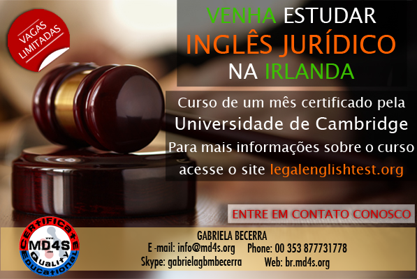 Venha estudar inglês jurídico na irlanda